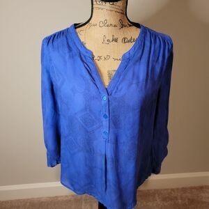 Noir silk purple/blue blouse